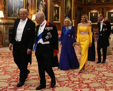 Royals Roll Out Red Carpet Amid Demonstrations; Jimmy Kimmel Pulled From Air Over Kirk Comments